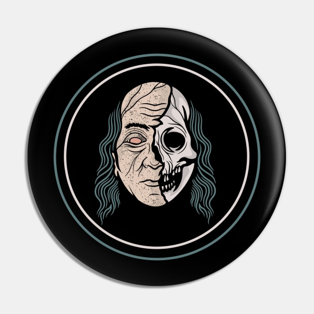 Benjamin skull Pin by gggraphicdesignnn