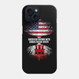 American Grown with Gibraltarian Roots USA Flag Phone Case