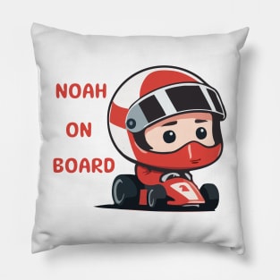 Noah on board Racer Pillow