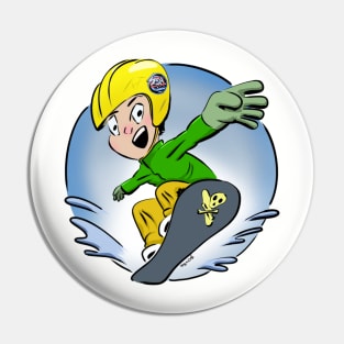 Snowboard Boy Pin