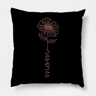 Pink delicate flower Mother's Day 2024 Pillow