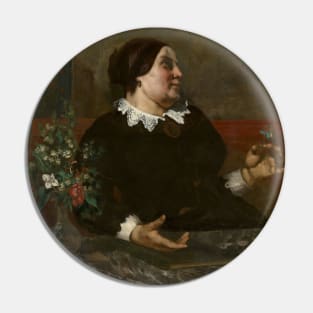 Mere Gregoire by Gustave Courbet Pin