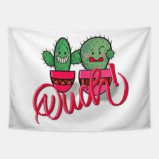 Funny cactus friends Tapestry