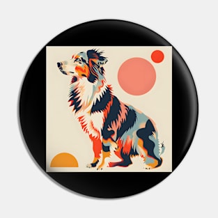 Australian Terrier in 70's Pin