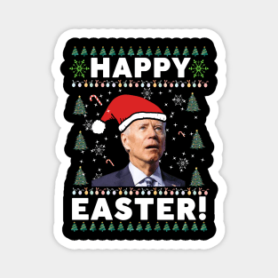 Funny Joe Biden Happy Easter Ugly Christmas Magnet