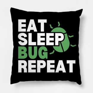 Eat Sleep Code Repeat Funny Developer Pillow