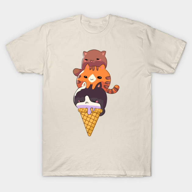 Cat Ice Cream Ice Cream Cat T Shirt Teepublic