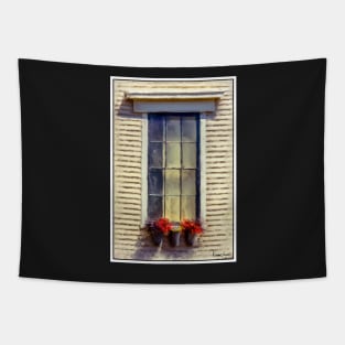 Window Sill Flowers Tapestry