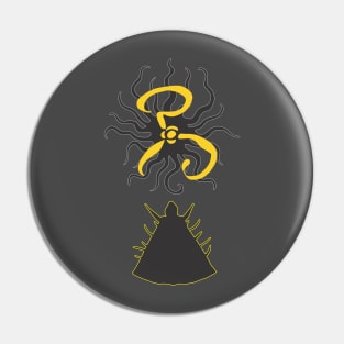 The All Seeing Yellow Sign Pin