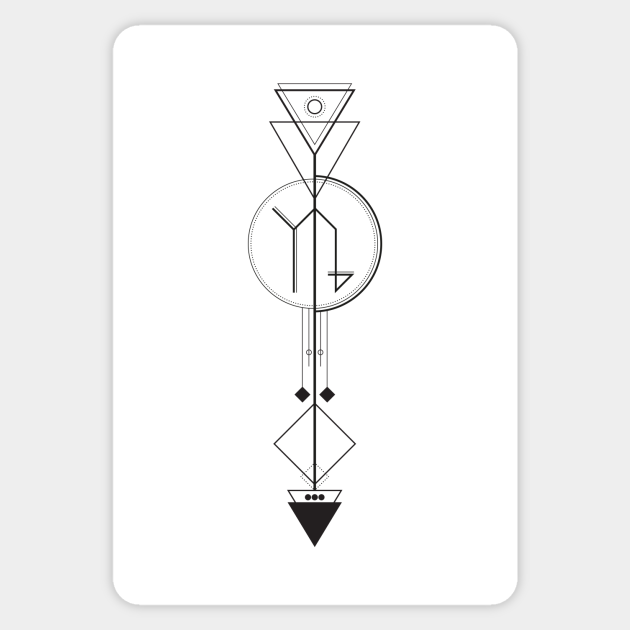 Capricorn Arrow - Geometric Astrology - Capricorn - Sticker | TeePublic Capricorn Arrow - Geometric Astrology - Capricorn - Sticker | TeePublic