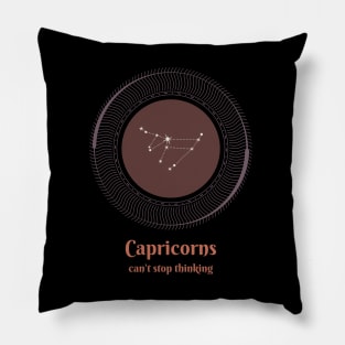 capricorn zodiac sign test Pillow