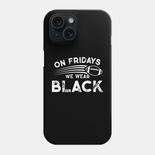 On Fridays We Wear Black // Vintage School Spirit // Go Black Phone Case