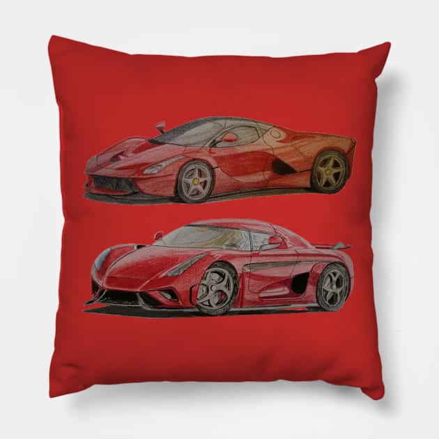 Automobiles Pillow by An.D.L.