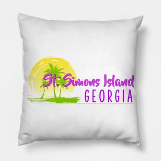 Life's a Beach: St. Simmons Island, Georgia Pillow