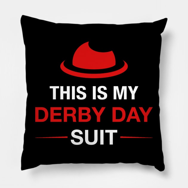 Funny Derby Day Horse Hat, Derby Suit Kentucky Racing Lover Pillow by Printofi.com