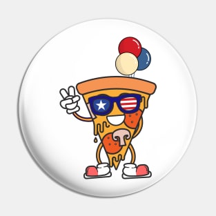 funny cool pizza of 4th of july Pin