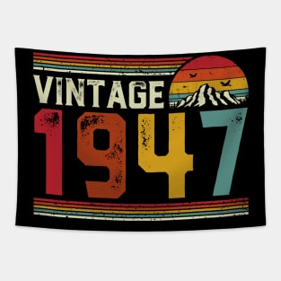 Vintage 1947 Birthday Gift Retro Style Tapestry