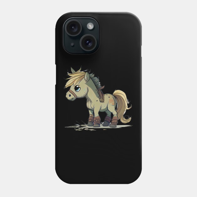Colorful Fjord Horse Artwork 14 Phone Case by MLArtifex