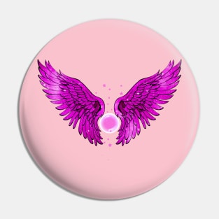 New year Pink Angel Pin