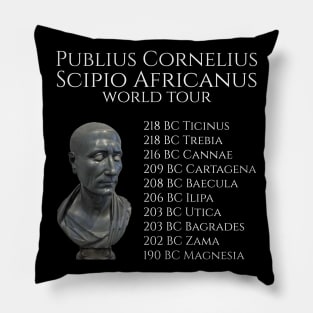 History Of Ancient Rome Publius Cornelius Scipio Africanus World Tour Pillow