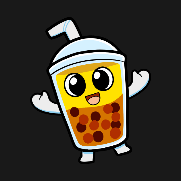 Milk Tea Boba Chibi by Irlustra Studio