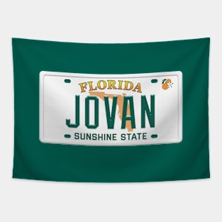 Jovan License Plate - FL Tapestry