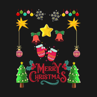 A Funny and Cute T-shirt Design for Merry Christmas and Happy New Year T-Shirt