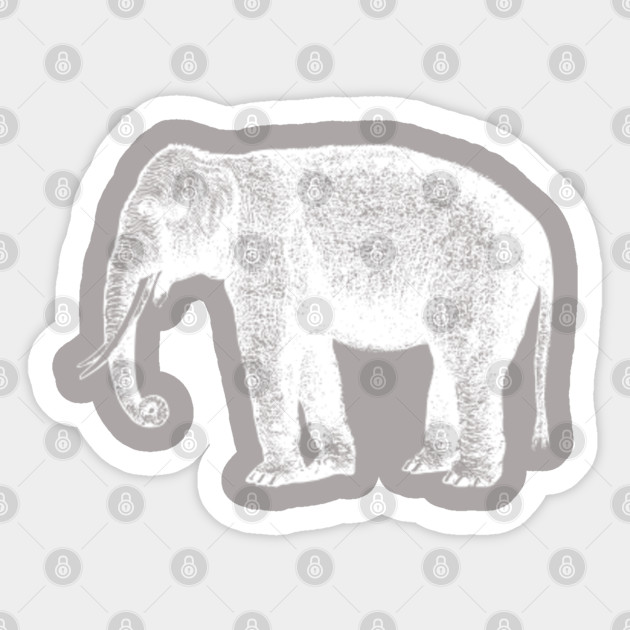 Abstract Elephant Design Elephant Sticker Teepublic Au