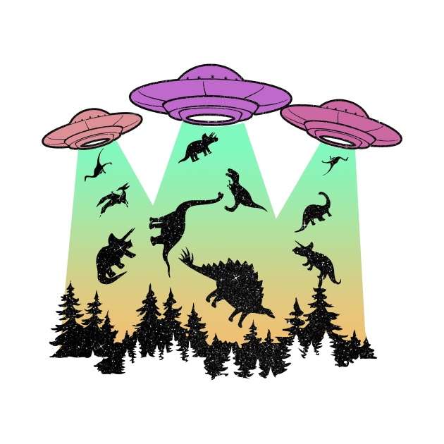 ufo abduction of the dinosaurs by perthesun