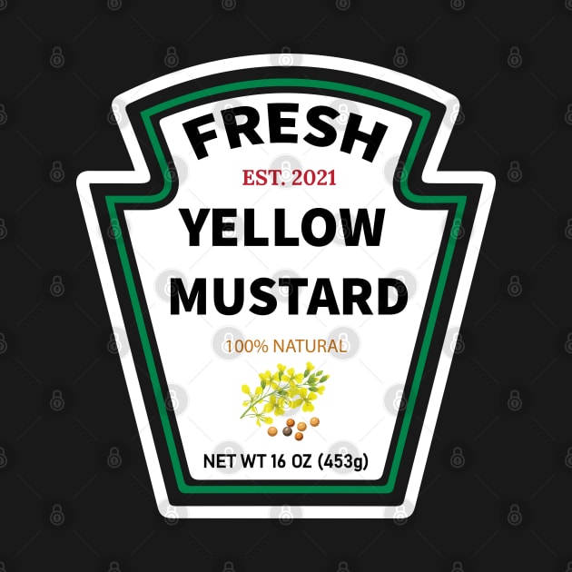 Fresh Yellow Mustard Label Costume by SamArtsify