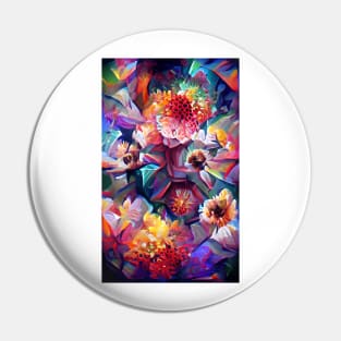 Flower Kaleidoscope Pin