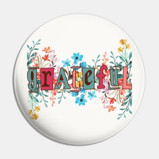 Gratefull t-shirt women Pin