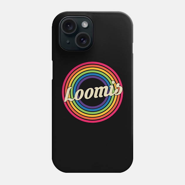 Loomis - Retro Rainbow Style Phone Case by MaydenArt