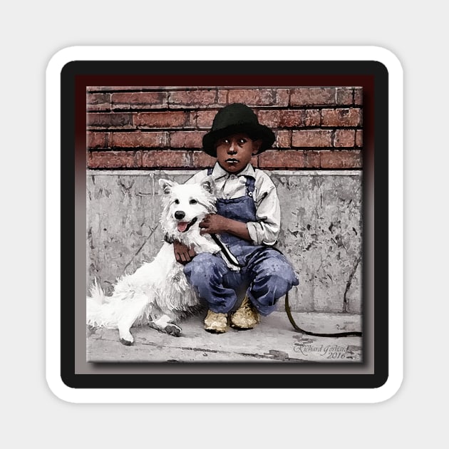 A Boy and His Dog Magnet by rgerhard