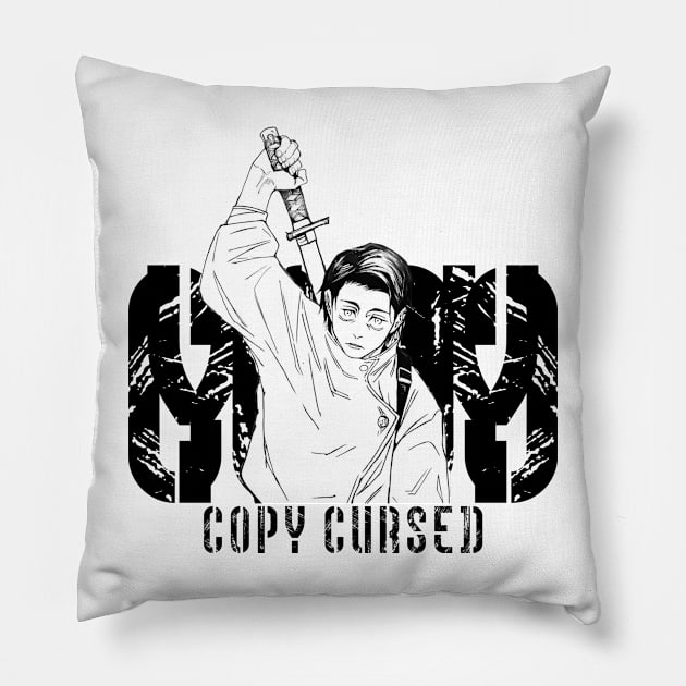 Copy Cursed - Okkotsu Yuta Pillow by Blackpumpkins