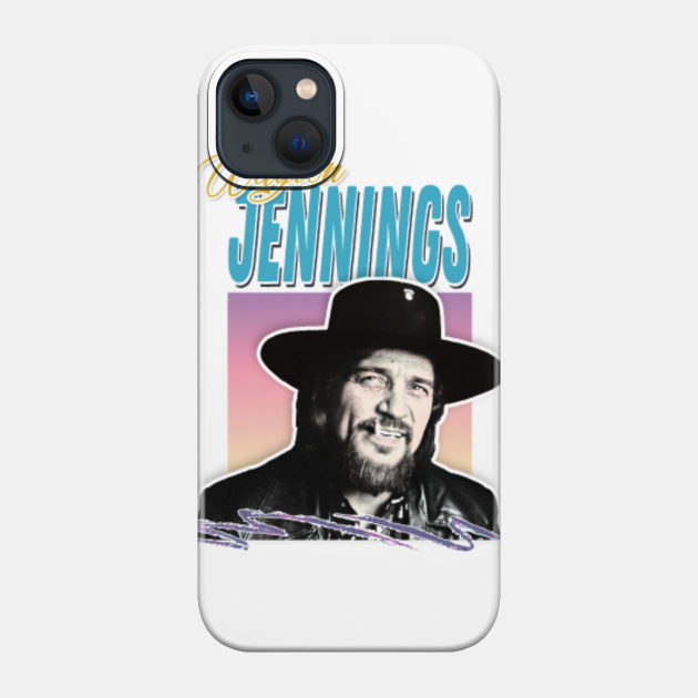 Waylon Jennings / 80s Styled Retro Design - Waylon Jennings - Phone Case
