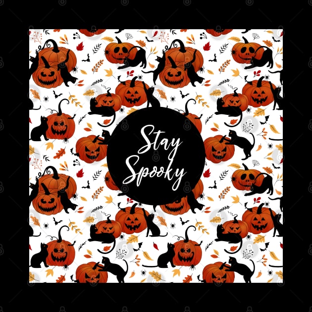 Stay Spooky - cats & pumpkins by Unalome_Designs