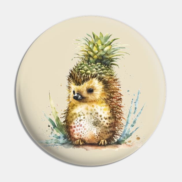 funny pineapple hedgehog Pin by KAWAIIBYHM