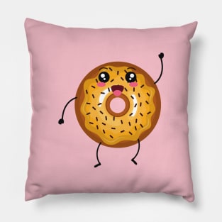 Smiling friendly Cartoon Donut Pillow