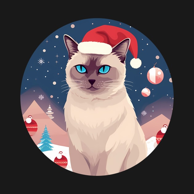 Burmese Cat Xmas, Love Cats by dukito