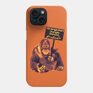 Orangutan Jungle School Graduate Phone Case