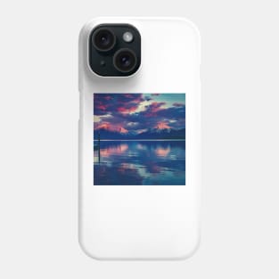 Mountain Ranges Along The Sea Phone Case