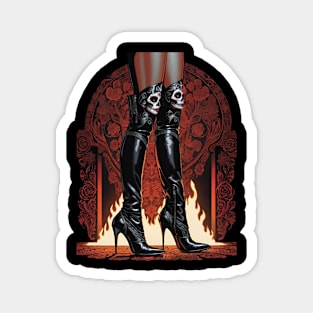 Stiletto Boots - Dia De Los Muertos Magnet