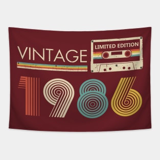 Vintage 1986 Limited Edition Cassette Tapestry