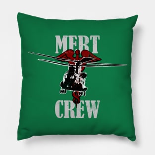 CH-47 Chinook Mert Crew (Front & Back logo - Distressed) Pillow