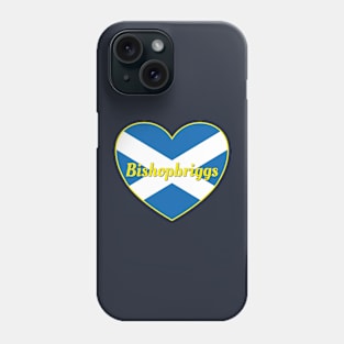 Bishopbriggs Scotland UK Scotland Flag Heart Phone Case