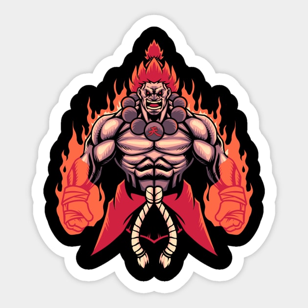 Akuma Street Fighter 4 Sticker