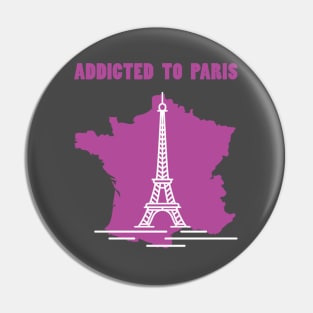 Addicted To Paris, Paris Lovers, Eiffel Tower Lovers, France Map Pin