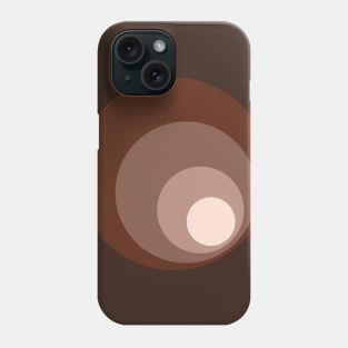 Retro Circles Browns & Creams Phone Case