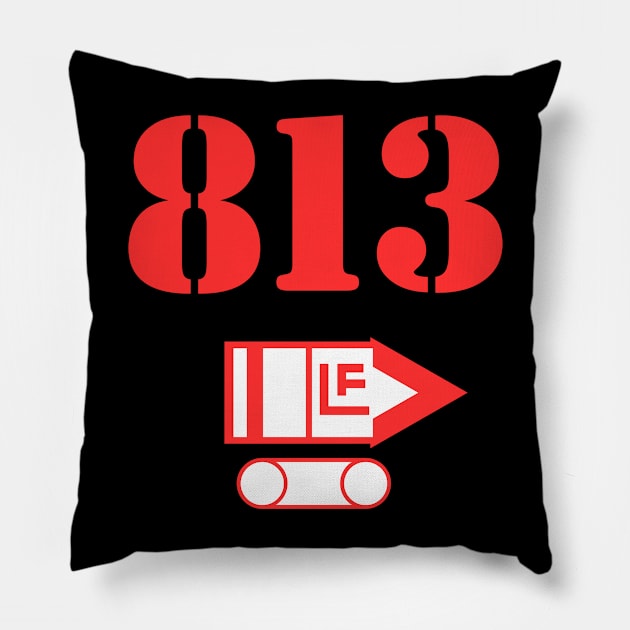 Hiss Tank 813 Pillow by Spatski